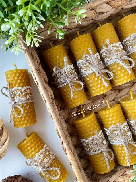 Свадебные подарки для гостей🤍🌿 | Homemade candles, Candle wrap, Beeswax ...