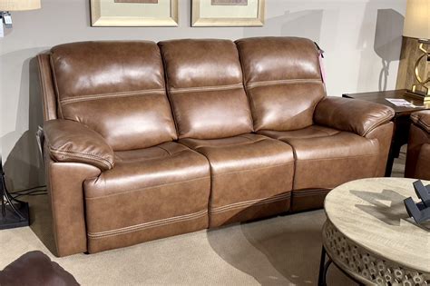 Flexsteel Leather Power Reclining Sofa – Fiore Furniture - Altoona ...