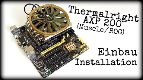 THERMALRIGHT AXP-200 - INSTALLATION | EINBAU DEUTSCH HD - YouTube