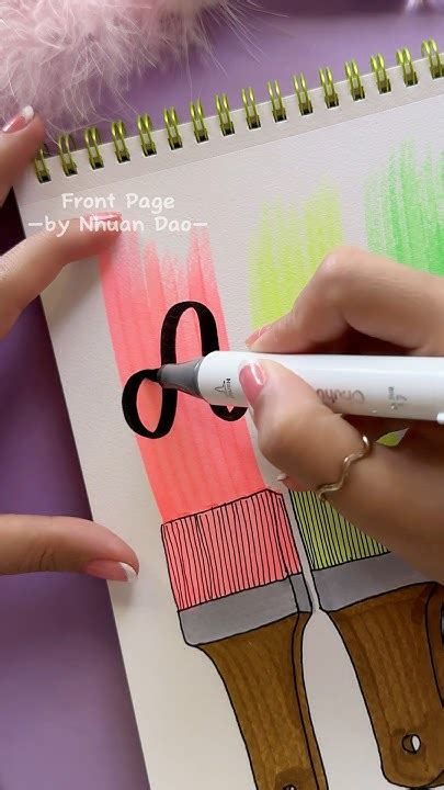 Vibrant Front Page Design for a Colorful Journal 🌈 #frontpage #journal ...