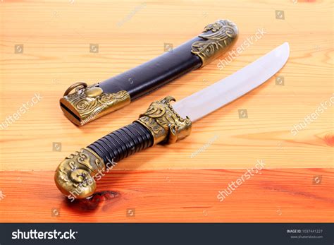 Mongolian Knife Closeup Stock Photo 1037441227 | Shutterstock