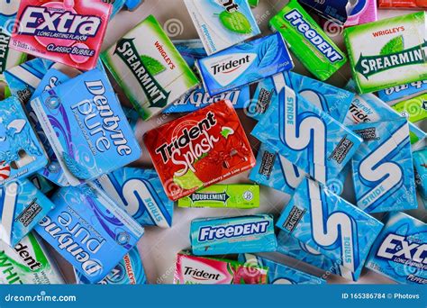 Various Brand of Chewing Gum in Packaging on Brands Orbit, Extra ...