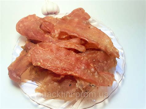 Куриные Чипсы "Чеснок", джерки, снеки, вяленое мясо 500г (ID#1815851610 ...