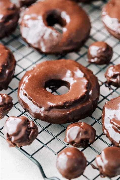 Chocolate Old Fashioned Donuts with Chocolate Glaze - Perfect for ...