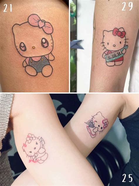 Hello Kitty Tattoo Stencils