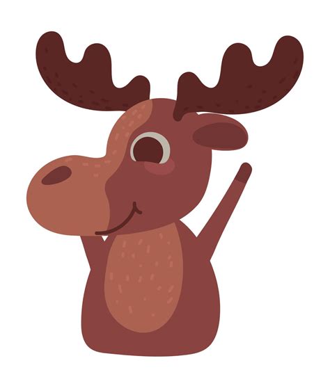 moose cute animal 9960530 Vector Art at Vecteezy