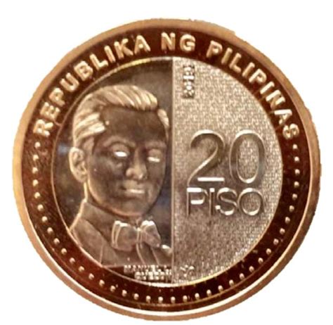 a coin with the image of two men on it