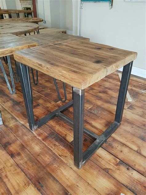 Rustic Industrial Dining Table | Industrial dining table, Rustic ...