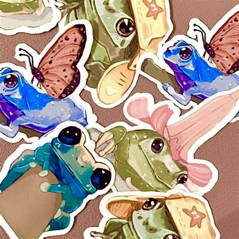 Frog Stickers Frog Buddies Sticker Pack Laptop Sticker | Etsy