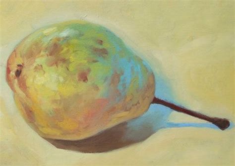 Oil painting on board of a Pear | Painting, Oil painting, Art