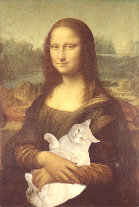 Мона Лиза с котом | Mona lisa, Vintage kunstwerk, Kat schilderij