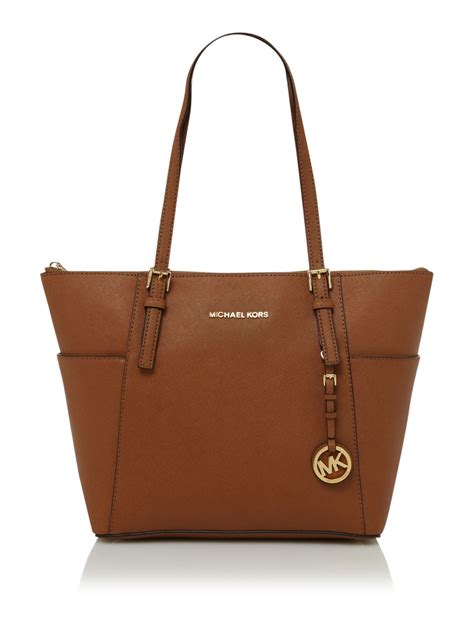 Details About Michael Michael Kors Cream Brown Logo Tote Bag | IUCN Water