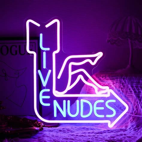 Amazon.com : Live Nudes Neon Sign Cool Led Sign Pink Blue Neon Sign
