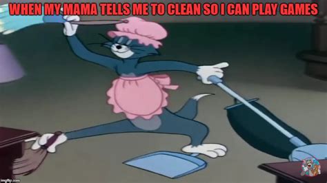 cleaning cat imgflip