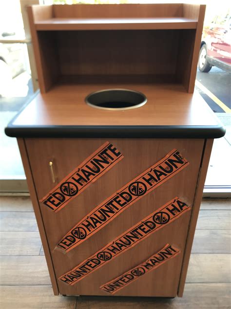 This Subway trash receptacle is apparently haunted. : r/mildlyinteresting