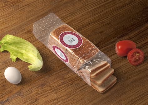 loaf bread packaging mockup customizable bakery design