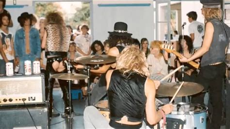 An early Guns N' Roses performing for a UCLA frat party. They played ...