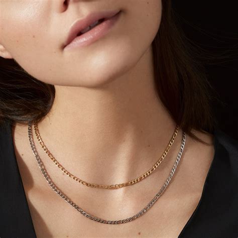 stainless steel figaro chain fonthill jewellers