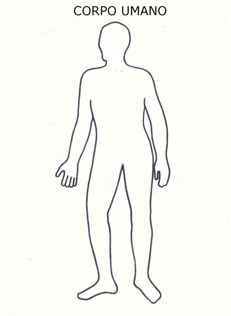 DISEGNI CORPO UMANO 1, disegni per bambini da stampare e colorare, by