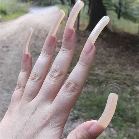 Pin by Miami T on Long natural nails | Long natural nails, Long nails ...