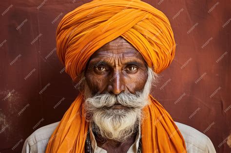Premium AI Image | Indian village turban represented by an image ...