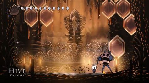 Hollow Knight Hive Knight boss fight cheese - YouTube