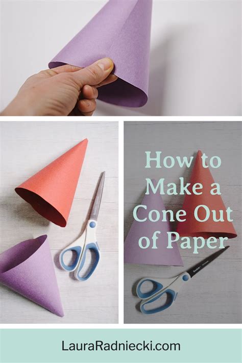 how to make a cone out of paper