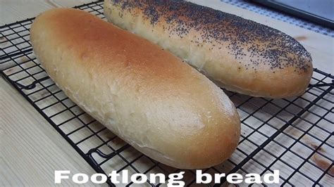 How to make foot long bread | Homemade subway bread | Subway bread ...