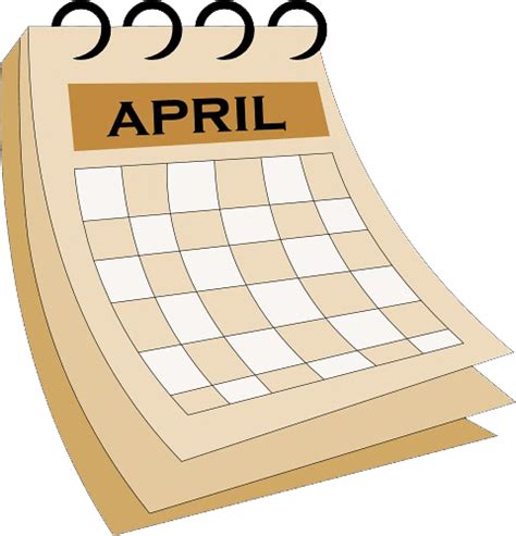 april-calendar-clip-art-7JCS4P-clipart - Definition Fitness
