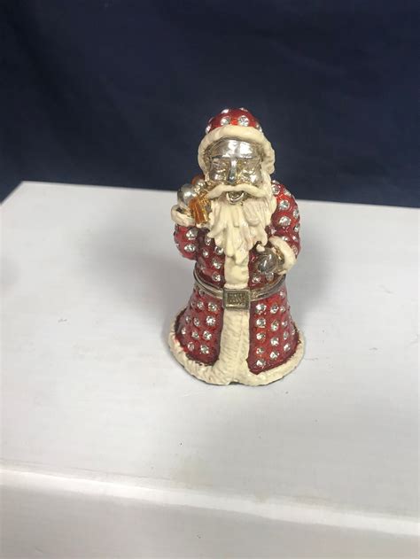 Vintage Secret Jewels by Rita G Santa Trinket Box - Etsy