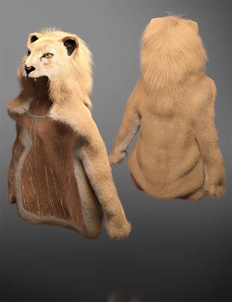 Lion Cloak with dForce Fur for Genesis 8.1 Male | Daz 3D