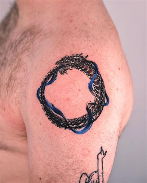 ouroboros tattoo ideas  minimalist dragon fmab traditional
