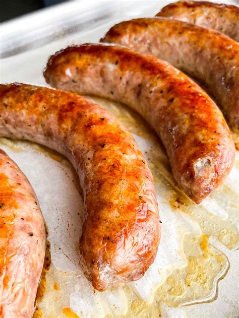 cook sausage   oven cook fast eat