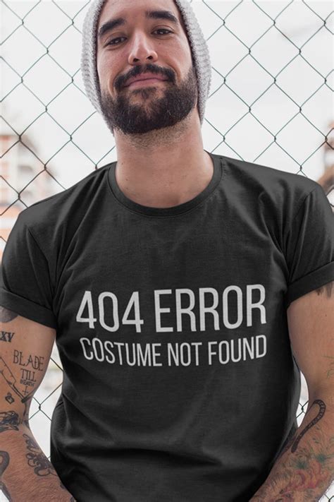 404 Error Costume Not Found Funny Halloween Shirt Adult | Etsy