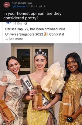 Redditor asks whether this year's top 3 Miss Universe Singapore winners ...