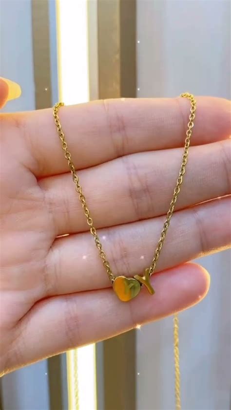 سلسله حرف وقلب استانلس بيور لطلب واتساب 01024689084 #lily #accessories ...
