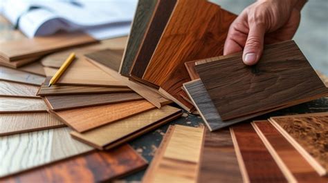 choosing wood samples photo wood samples selection