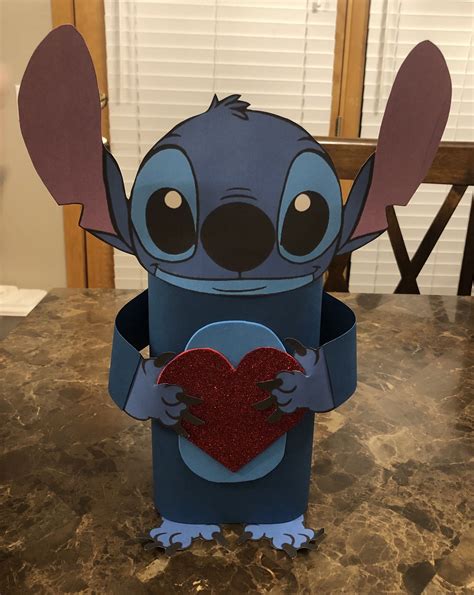 Stitch V-day box! ️ | Unique valentine box ideas, Valentine box, Kids