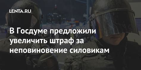 В Госдуме предложили увеличить штраф за неповиновение силовикам ...