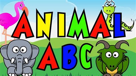animal abc song learn letters  animals youtube