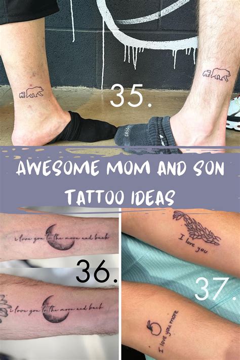 A mom tattoos son portrait with surprisingly realistic detail 21