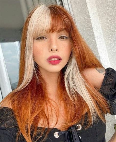 Cabelo De Duas Cores - Cabelo de duas cores | Ruivo acobreado, Igora, Cabelo ruivo