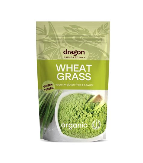 ხორბლის ღივის ფხვნილი 150გ Wheat Grass Powder 150g Dragon Superfoods ⋆ ...