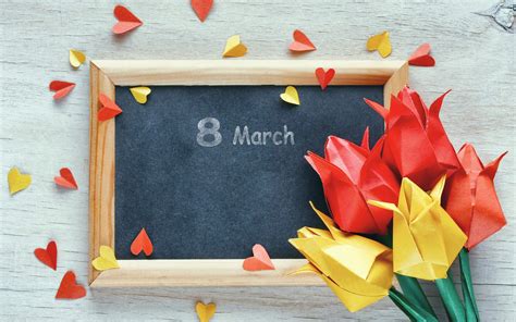 Обои широкоформатные 8 марта
