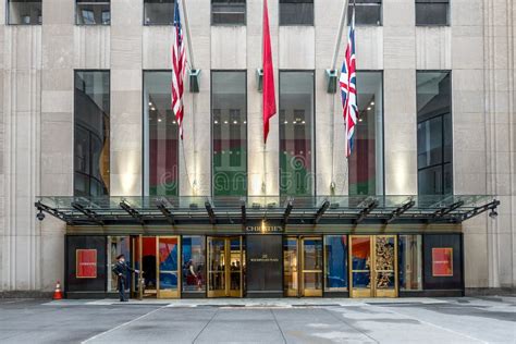 Christie`s Main Headquarters At Rockefeller Plaza In New York Editorial ...