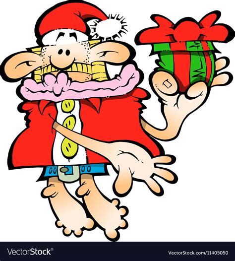 Silly santa claus Royalty Free Vector Image - VectorStock