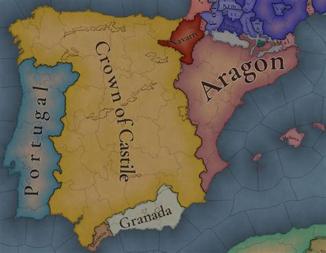 Map of Iberia in Project Caesar : r/eu4
