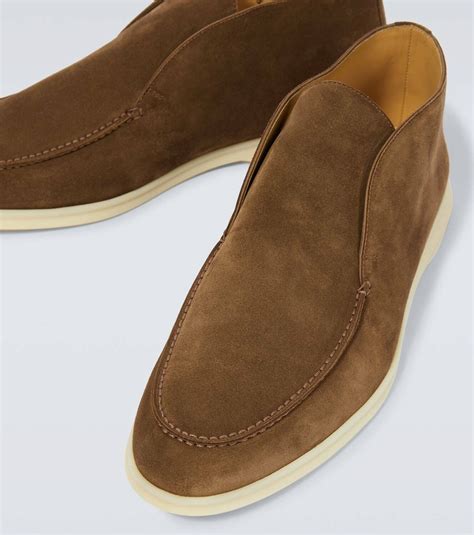 Loro Piana Open Walk suede ankle boots Loro Piana