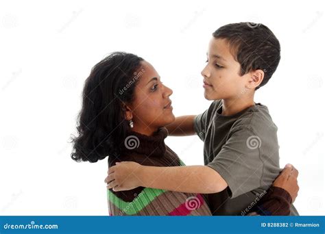 Moeder en Zoon stock foto. Image of vreugde, haar, vrolijk - 8288382