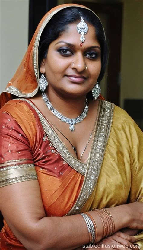 beautiful indian aunty stable diffusion